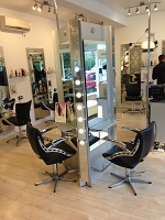 modern light hair styling sections